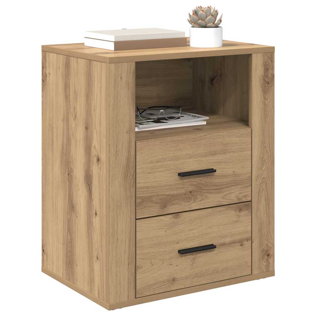 Bedside Cabinet Artisan oak 50 x 36 x 60 cm Engineered wood